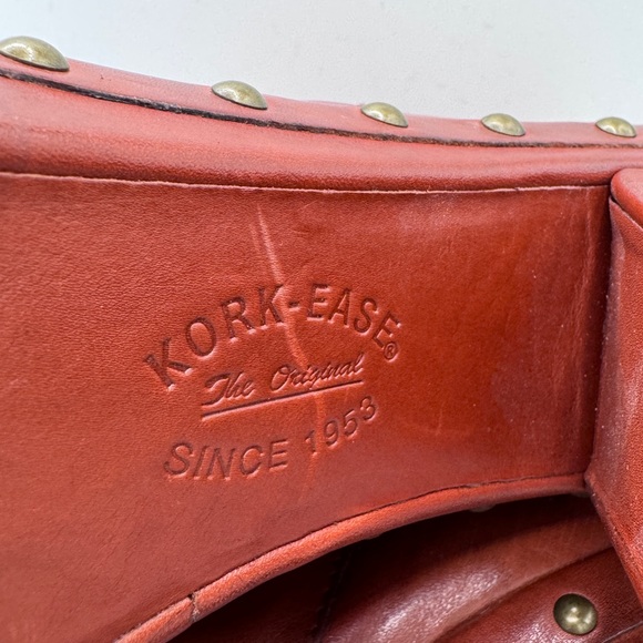 Kork-Ease Women’s Ryanne Cognac Leather Heeled Boots -Size 10 - Picture 9 of 13